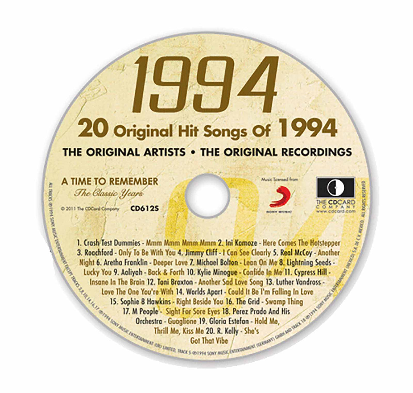 20 Original Hit Songs Of 1994