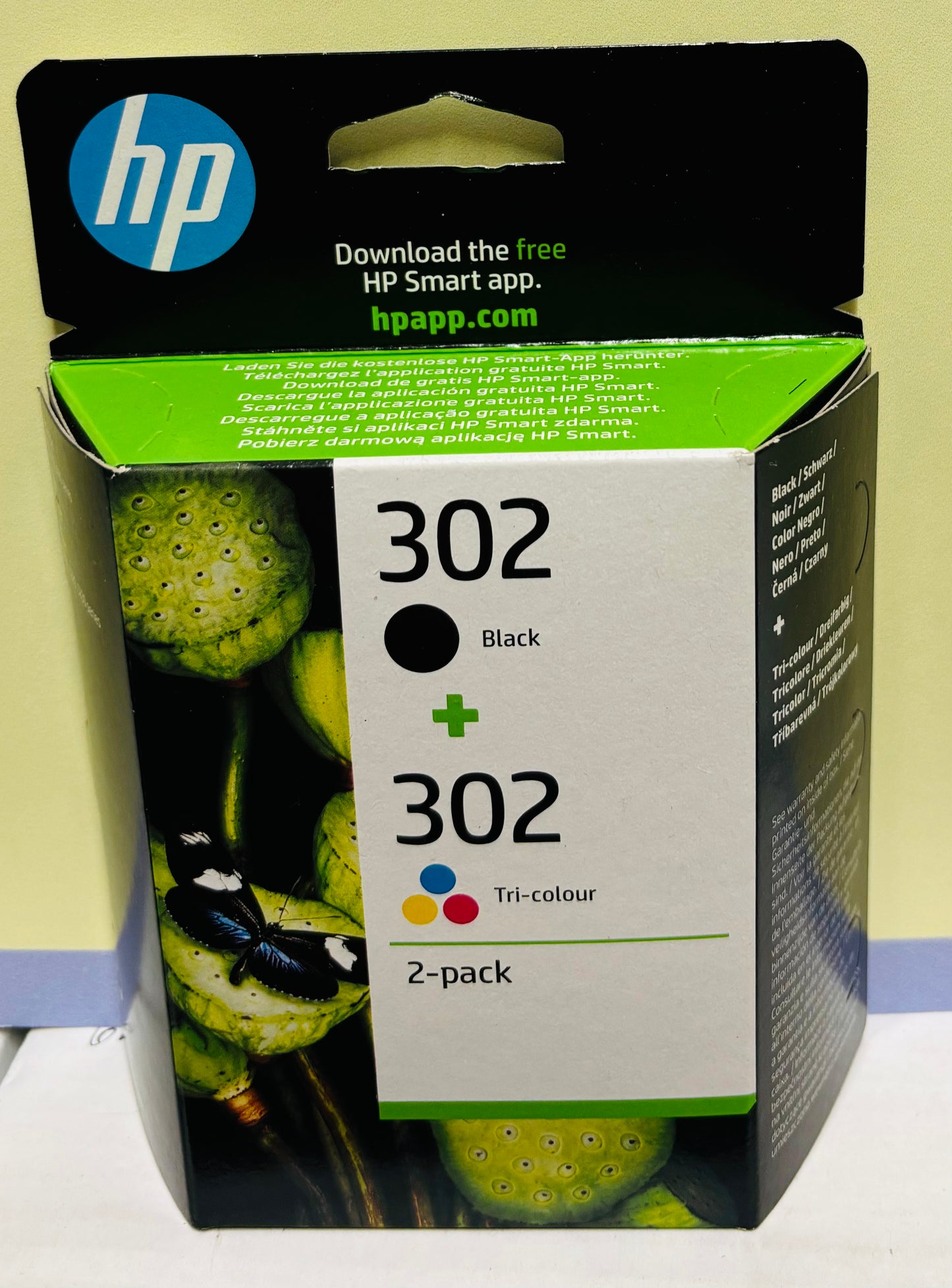 HP Printer Cartridge 302 Black/Tri Color