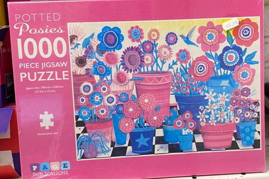 Potted Posies ~ 1000 piece Jigsaw Puzzle